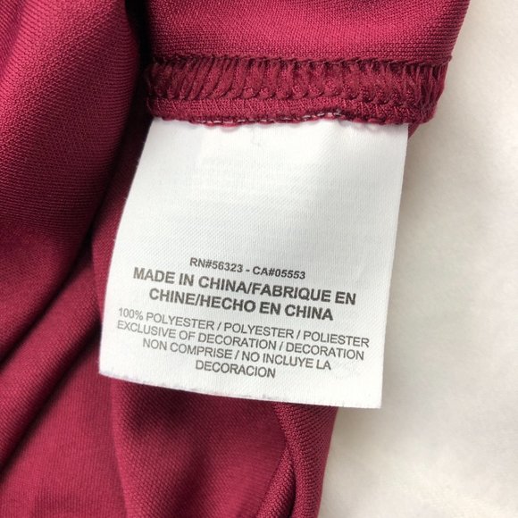 Nike Golf Polo Shirt Mens XXL Maroon Dri Fit Logo Short Sleeve Tour Performance - Picture 6 of 6